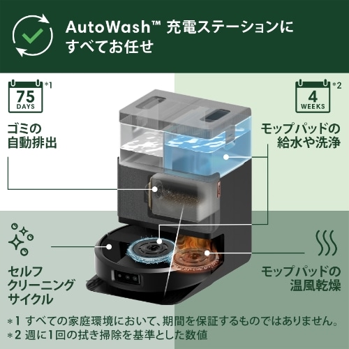 Roomba Plus 505 Combo ロボット + AutoWash 充電ステーション