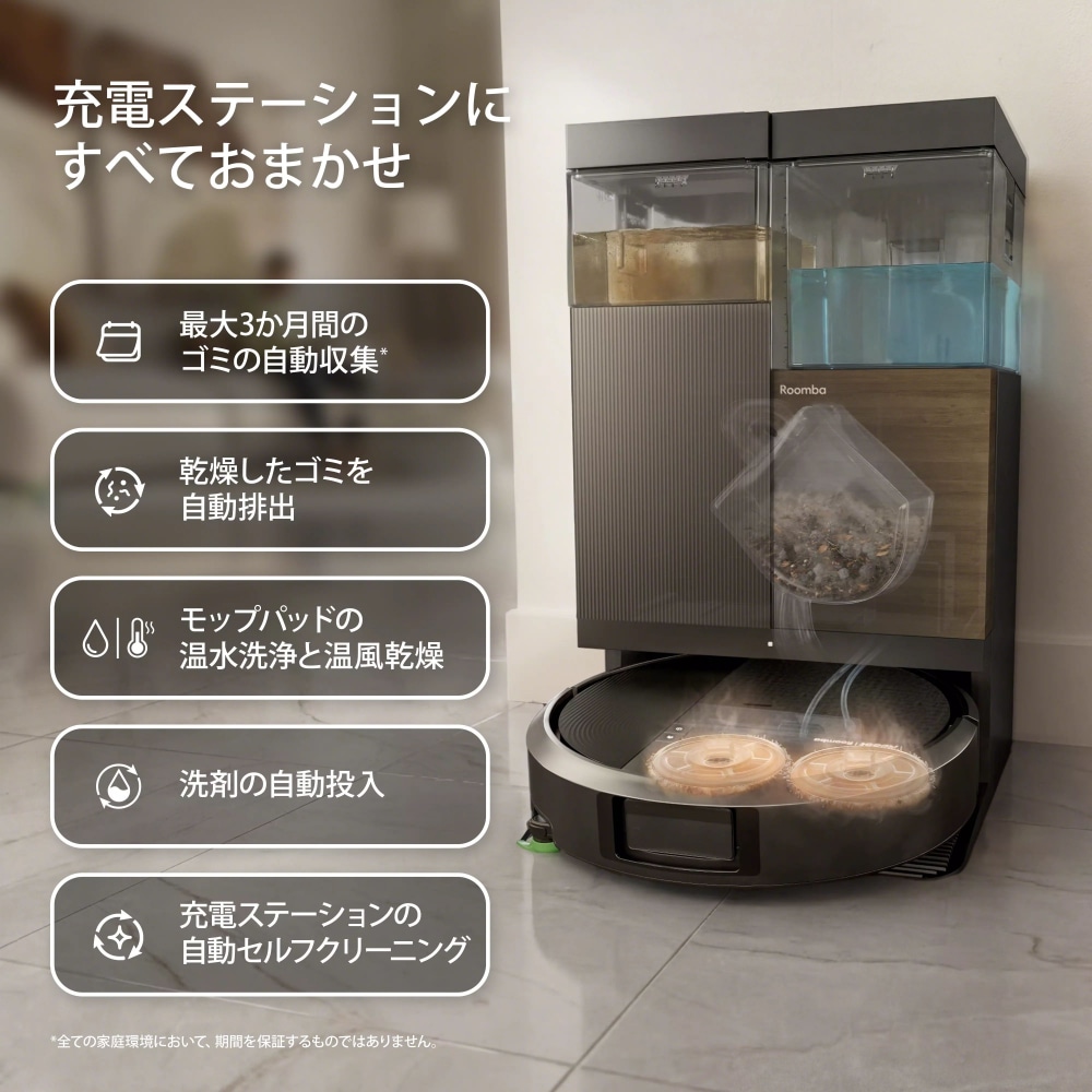 Roomba Plus 575 Combo ロボット + AutoWash 充電ステーション