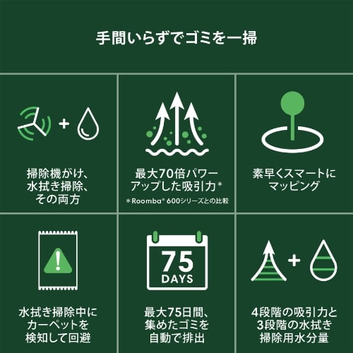 Roomba 105 Combo ロボット + AutoEmpty 充電ステーション